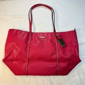 Tumi Pink Fuchsia Villa Q Voyageur Leather Tote - Business/Travel - GUC